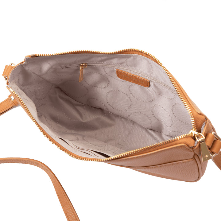 Louis Fontaine กระเป๋าสะพาย Cross Body รุ่น FLARE - สีน้ำตาล 