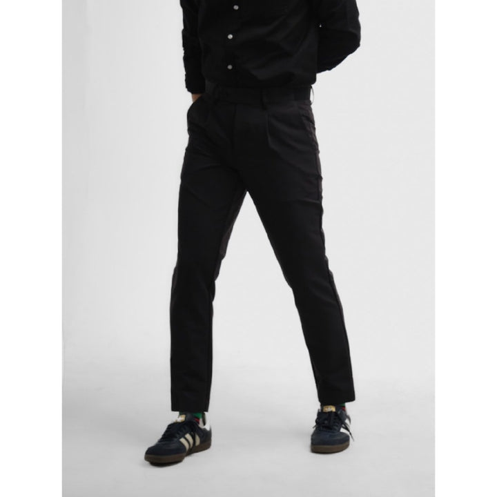 era-won กางเกงขายาว เอวยางยืด รุ่น GOLF FABRIC PANTS สี Black 