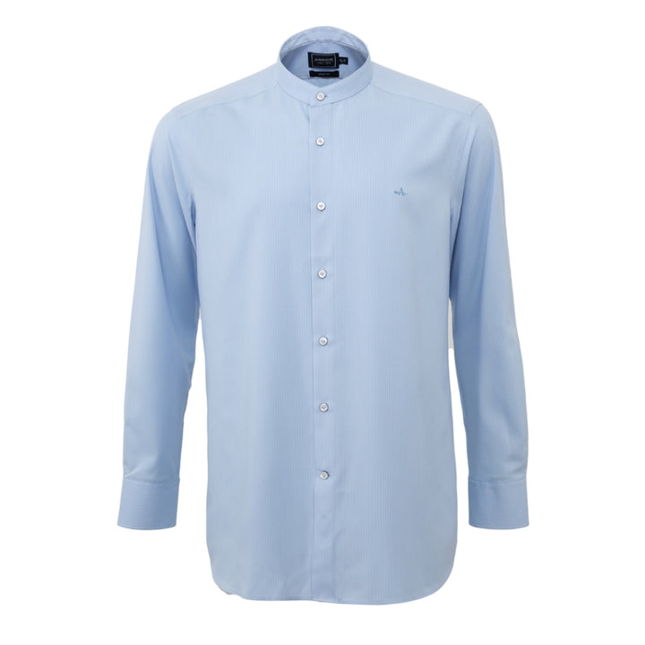 ARROW PROFREX SHIRT เบา สบาย ไม่ยับ แค่ลูบก็เรียบ - เสื้อเชิ้ต คอจีน แขนยาว ทรง SMART สีฟ้า MACM305 BU 