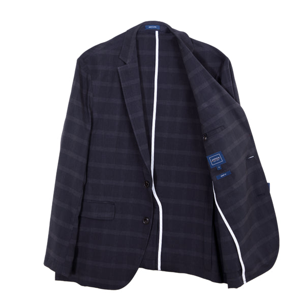 ARROW PROFREX SUIT JACKET เบา สบาย ไม่ยับ แค่ลูบก็เรียบ - เสื้อสูท แขนยาว ทรง SMART ลายตารางสีเทา MUCM168-GY 