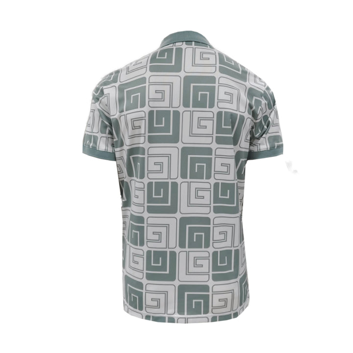Guy Laroche เสื้อโปโลแขนสั้น พิมพ์ลาย ทรง EXTRA FIT รุ่น BKL7300W4 - สีเขียว 