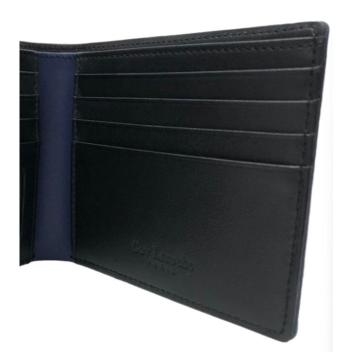 Guy Laroche กระเป๋าสตางค์ พับสั้น 8 การ์ด สีน้ำเงิน รุ่น SPIRIT (BW11091S5NVS1) 