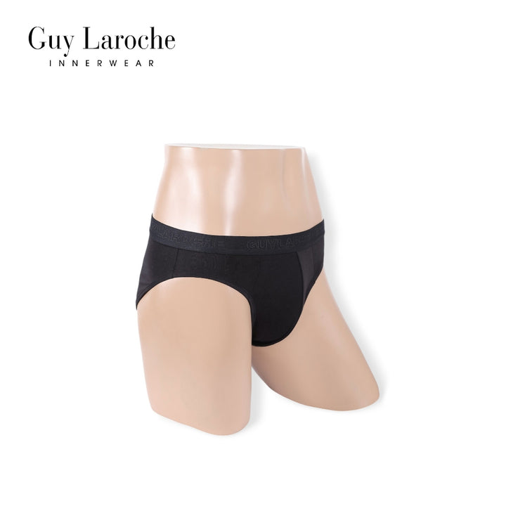 Guy Laroche กางเกงในชาย สัมผัสนุ่ม กระชับ สวมใส่สบาย แพ็ค 2 ตัว สีดำ รุ่น JUS4501R5BL 