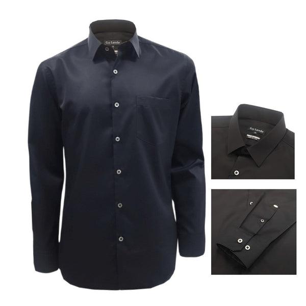 Guy Laroche เสื้อเชิ้ตแขนยาว เนื้อผ้า 100% Cotton รุ่น PRESTIGE SHIRT ทรง SLIM FIT (BAP6270A5BL) 