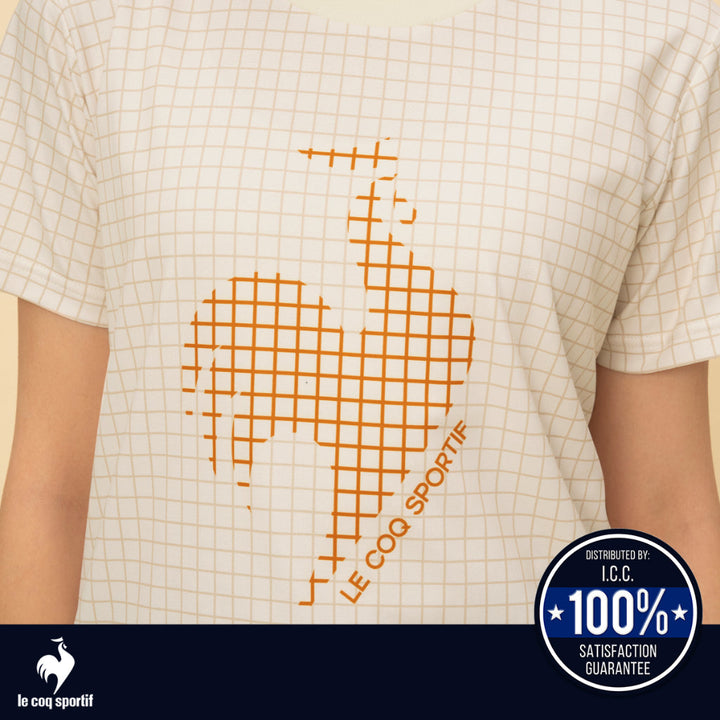 "le coq sportif เสื้อเทรนนิ่ง [Cooling] le club de LCS ผู้หญิง สีขาว (ออกกำลังกาย, เทนนิส, T-shirt) ICCSHOPPING