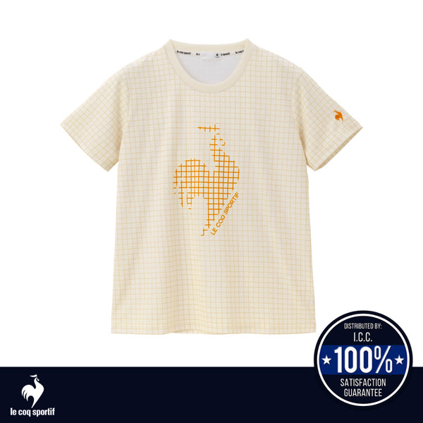 "le coq sportif เสื้อเทรนนิ่ง [Cooling] le club de LCS ผู้หญิง สีขาว (ออกกำลังกาย, เทนนิส, T-shirt) ICCSHOPPING