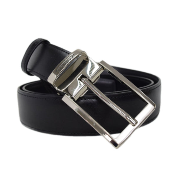 ARROW เข็มขัดผู้ชาย หัว Pin Belt (หนังวัวแท้จากอิตาลี)  สีดำ รุ่น MYCB129 ICCSHOPPING