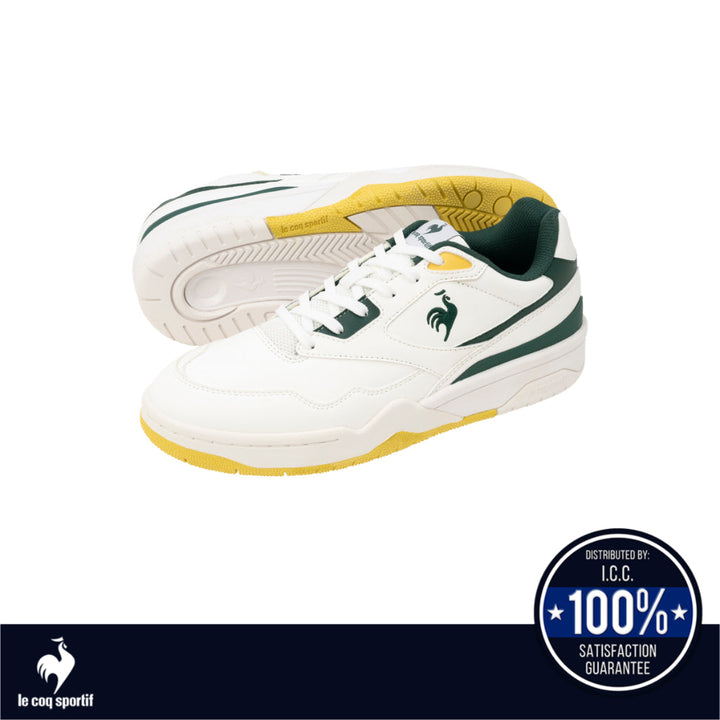 le coq sportif รองเท้าชาย-หญิง รุ่น LCS T 1100 สีขาว-เขียว (รองเท้าผ้าใบ,แฟชั่น,แบบผูกเชือก, Unisex) Le Coq Sportif