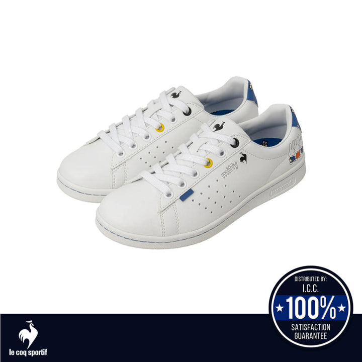 le coq sportif รองเท้าผู้หญิง รุ่น LA ROLAND SL MF สีขาว-ฟ้า (รองเท้าผ้าใบ,รองเท้าแฟชั่น,ผูกเชือก) ICCSHOPPING