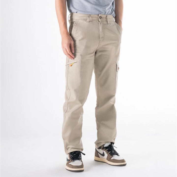 era-won กางเกงขายาว กระบอกกลาง รุ่น Cargo V2 สี Beige 