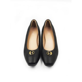 ELLE SHOES รองเท้าหุ้มส้นหัวมน ส้นสูง 1 นิ้ว หนังแกะแท้ มีให้เลือก 3 สี รุ่น ELBL001 ICCSHOPPING