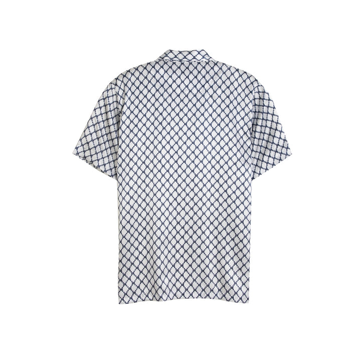 Guy Laroche ชุดนอนผ้าซาติน คอปก แขนสั้น ขายาว พิมพ์ลาย รุ่น JPP7521W4 