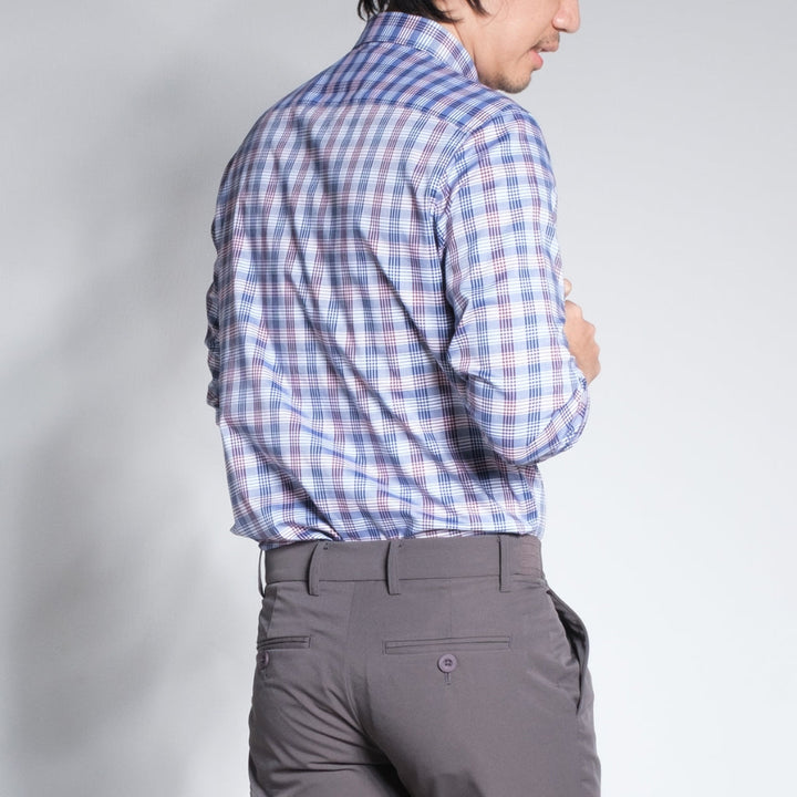 era-won Premium Quality เสื้อเชิ้ต คอปก Dress shirt  แขนยาว สี Uncensored Blue ICCSHOPPING