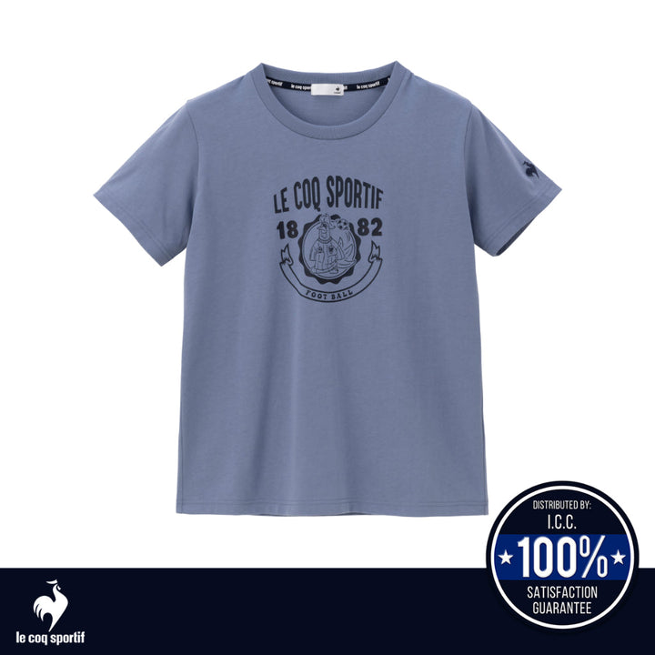 le coq sportif เสื้อยืด ลายจักรยาน ผู้หญิง สีแดง (เสื้อ, football, ฟุตบอล, คอตตอน, lecoq, เลอค็อก) ICCSHOPPING