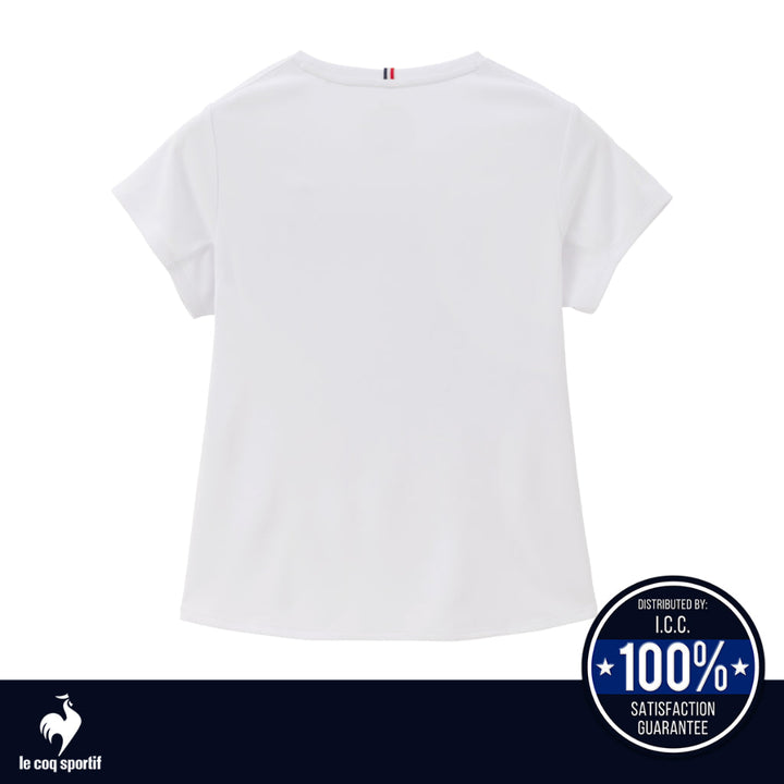 le coq sportif เสื้อเทนนิส กัน UV (UPF15) ผู้หญิง สีขาว (T-shirt, เสื้อยืด, เสื้อออกกำลังกาย,เทนนิส) ICCSHOPPING