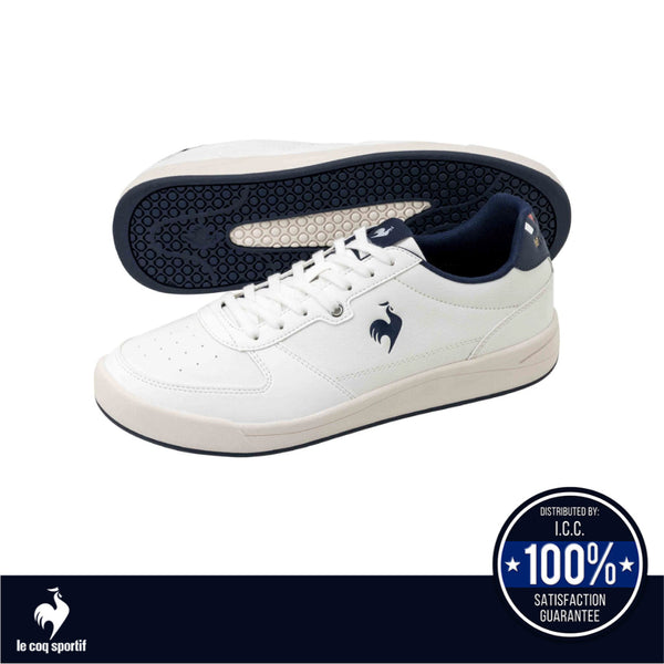 le coq sportif รองเท้าชาย-หญิง รุ่น LCS GRAND EST CL สีขาว-น้ำเงิน (รองเท้าผ้าใบ, รองเท้าผูกเชือก) Le Coq Sportif
