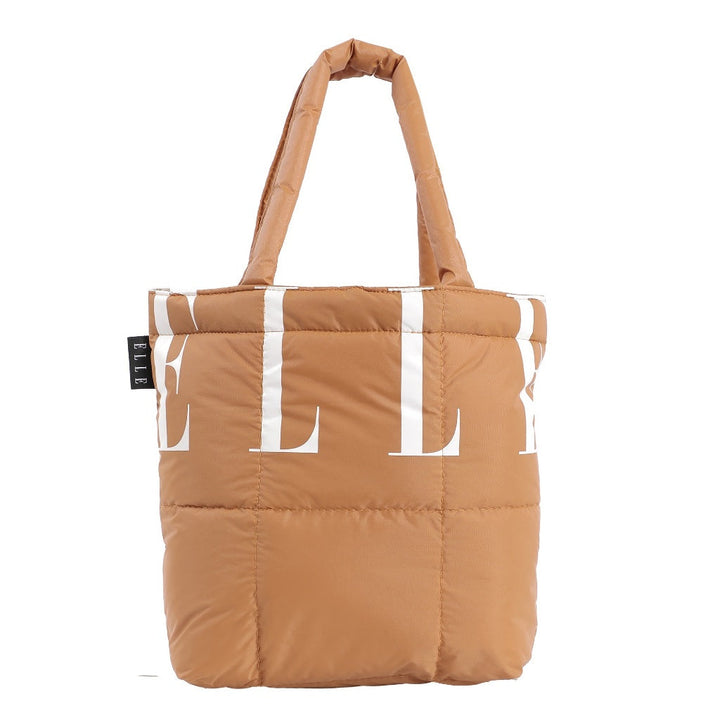 ELLE  กระเป๋าผ้า Puffy Bag Marshmallow Collection ใบเล็ก  สกรีนโลโก้ ELLE  มี 8 สี รุ่น H8H012 ICCSHOPPING