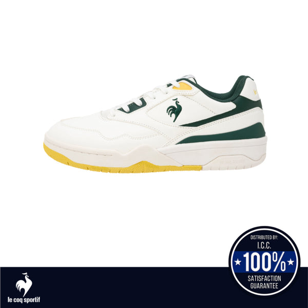 le coq sportif รองเท้าชาย-หญิง รุ่น LCS T 1100 สีขาว-เขียว (รองเท้าผ้าใบ,แฟชั่น,แบบผูกเชือก, Unisex) ICCSHOPPING