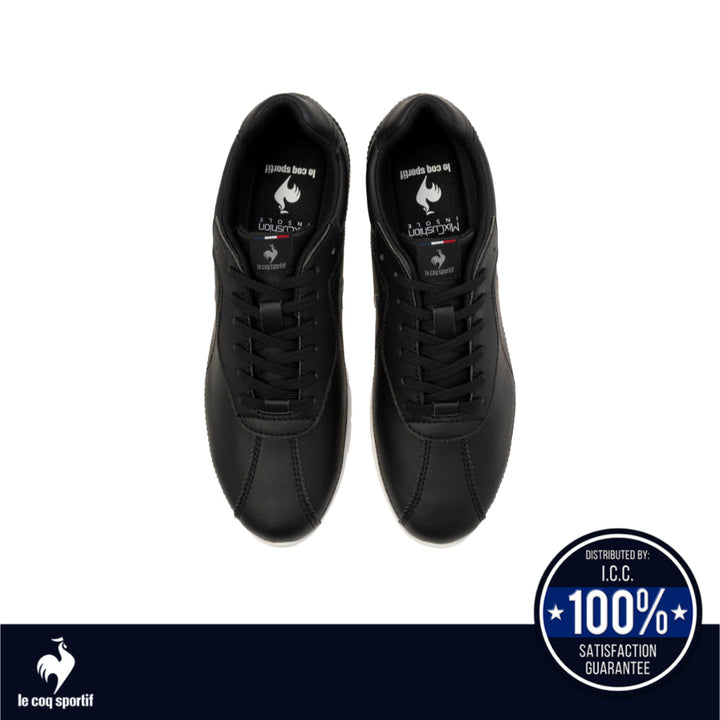 le coq sportif รองเท้าผู้หญิง รุ่น  LCS MONTPELLIER NEO LIFT สีดำ (รองเท้าผ้าใบแฟชั่น, แบบผูกเชือก) ICCSHOPPING