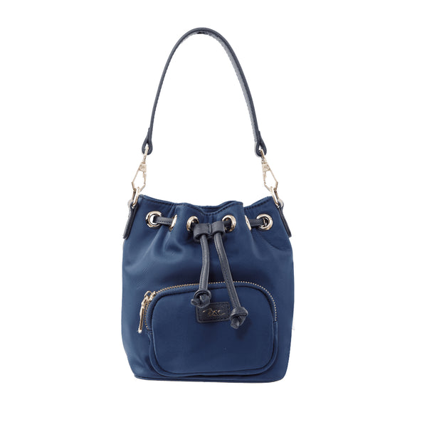 BSC Bag&Luggage กระเป๋าถือทรงขนมจีบ Collection Blossom - สีกรมท่า 