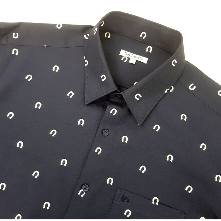 Guy Laroche เสื้อเชิ้ตทำงานแขนยาวทรง SLIM FIT  เนื้อผ้า100% Cotton 