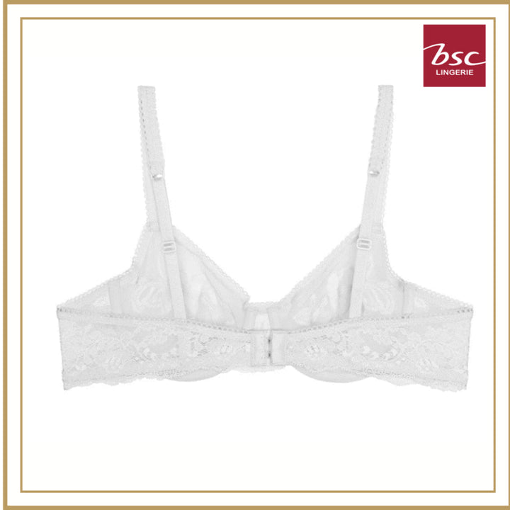 BSC Lingerie ชุดชั้นในลูกไม้เซ็กซี่ มีโครง ผ้าซีทรู มีให้เลือก 3 สี - BB1453_R25