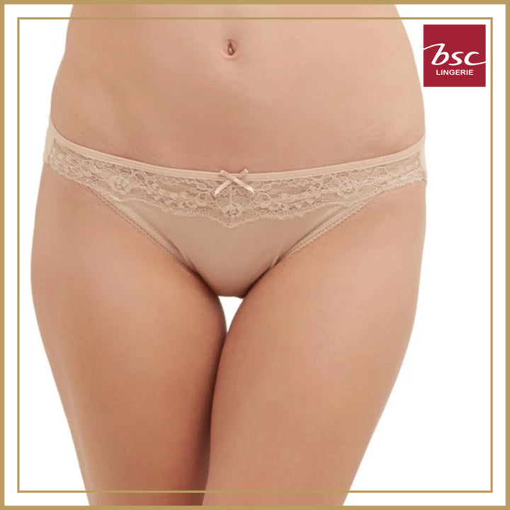 BSC Lingerie กางเกงชั้นในลูกไม้เซ็กซี่ ผ้าซีทรู รูปเเบบบิกินี่ มีให้เลือก 2 สี รุ่น BU3321_R25