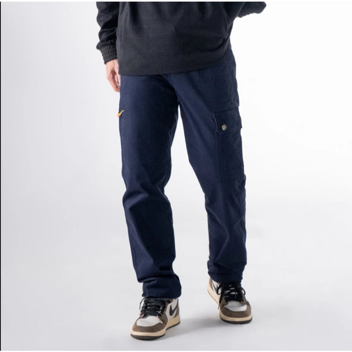 era-won กางเกงขายาว กระบอกกลาง รุ่น Cargo V2 สี Navy 