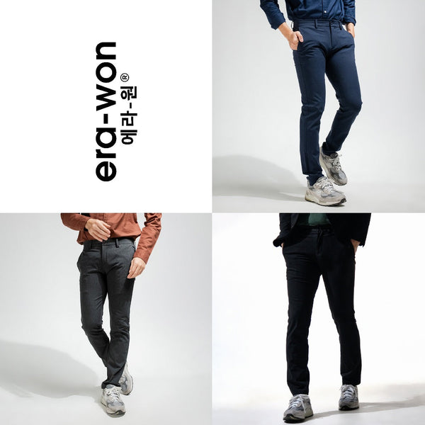era-won กางเกงสแลคขายาว ทรงเดฟ Monotone workday 3 สี (ดำ เทา กรม) ICCSHOPPING