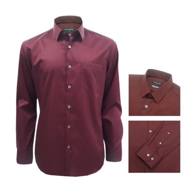 Guy Laroche เสื้อเชิ้ตแขนยาว เนื้อผ้า 100% Cotton รุ่น PRESTIGE SHIRT ทรง SLIM FIT (BAP6270A5MR) 