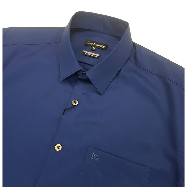 Guy Laroche เสื้อเชิ้ตแขนยาว เนื้อผ้า 100% Cotton รุ่น PRESTIGE SHIRT ทรง SLIM FIT (BAP6270A5BU) 