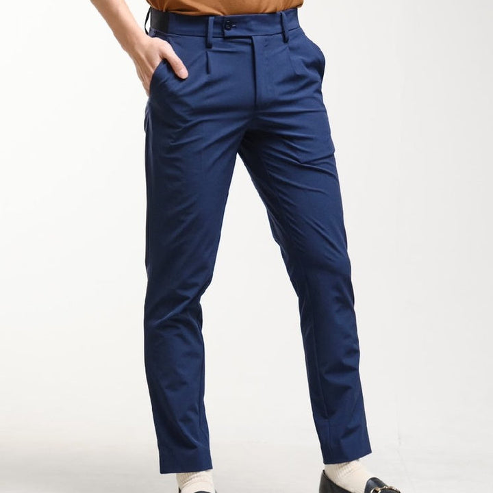 era-won กางเกงขายาว เอวยางยืด รุ่น GOLF FABRIC PANTS (0482VI31) สี NAVY ICCSHOPPING