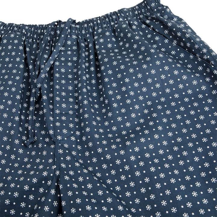 Guy Laroche กางเกงขาสั้น คลุมเข่า Cotton Sateen สัมผัสนุ่ม บางเบา สวมใส่สบาย สีกรมท่า  (JPH4205W4NV) 