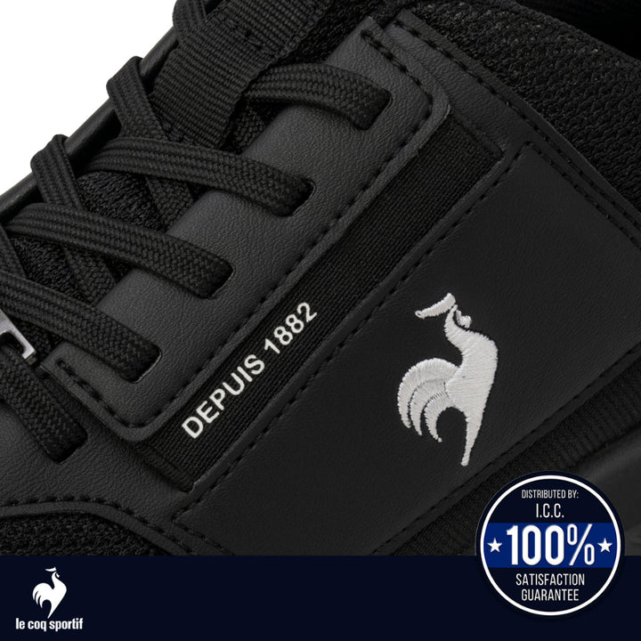 le coq sportif รองเท้าผู้หญิง รุ่น  LCS MARNE สีดำ (รองเท้าผ้าใบ, แฟชั่น, ผูกเชือก, ผ้าใบผู้หญิง) ICCSHOPPING
