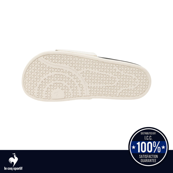 le coq sportif รองเท้าแตะชาย-หญิง รุ่น LCS SLIDE สีขาว-ดำ (รองเท้า, sandals, Sport, Unisex, lecoq) ICCSHOPPING