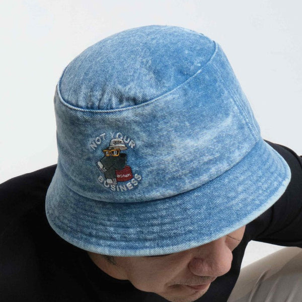 era-won หมวกบัคเก็ต ผ้าลูกฟูก ART TOY 100% COTTON สี ยีนส์ฟอก era-won