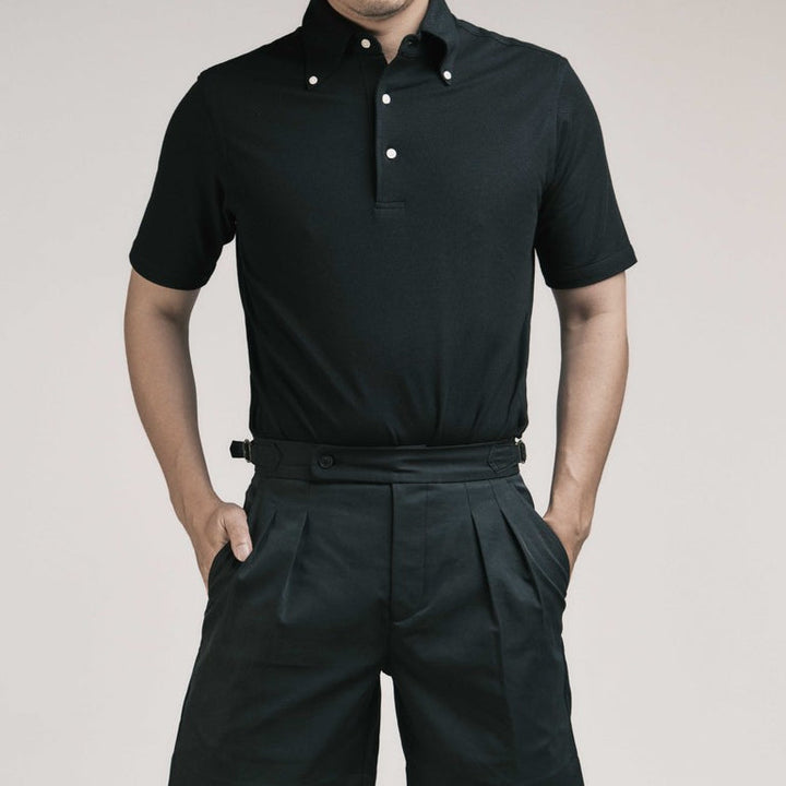 era-won POLO SLIM-FIT Collection "Brother" สี Black era-won