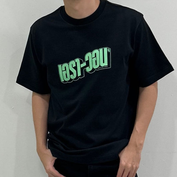 era-won เสื้อ T-Shirt Oversize Screen ภาษาไทย สี ดำสกรีนเอรา-วอนเขียว ICCSHOPPING