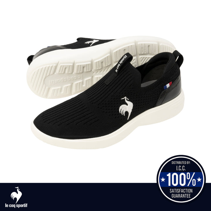 le coq sportif รองเท้าผู้หญิง รุ่น  LA RHONE  FK II สีดำ (รองเท้าผ้าใบ,แฟชั่น,สลิปออน,ผ้าใบผู้หญิง) ICCSHOPPING