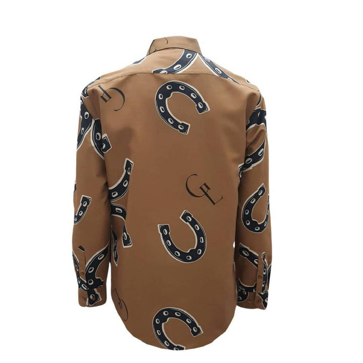 Guy Laroche เสื้อเชิ้ตทำงานแขนยาวทรง SLIM FIT สีน้ำตาล BAB7202W3BR 