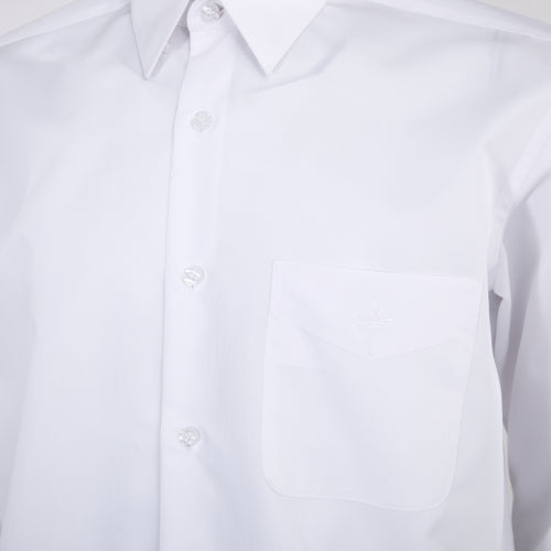 ARROW Filagen Shirt   เสื้อเชิ้ตคอปก มีกระดุมใต้ปก แขนยาว ทรง Comfort สีขาว MACC803-WH 