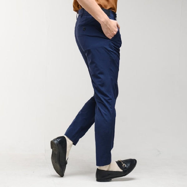era-won กางเกงขายาว เอวยางยืด รุ่น GOLF FABRIC PANTS (0482VI31) สี NAVY ICCSHOPPING