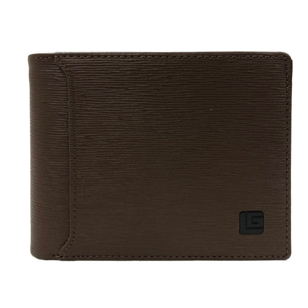 Guy Laroche กระเป๋าสตางค์ อัดลายซาเฟียโน พับสั้น 6การ์ด  สีน้ำตาล รุ่น ZELIE  (BW31511S5BRS1) 
