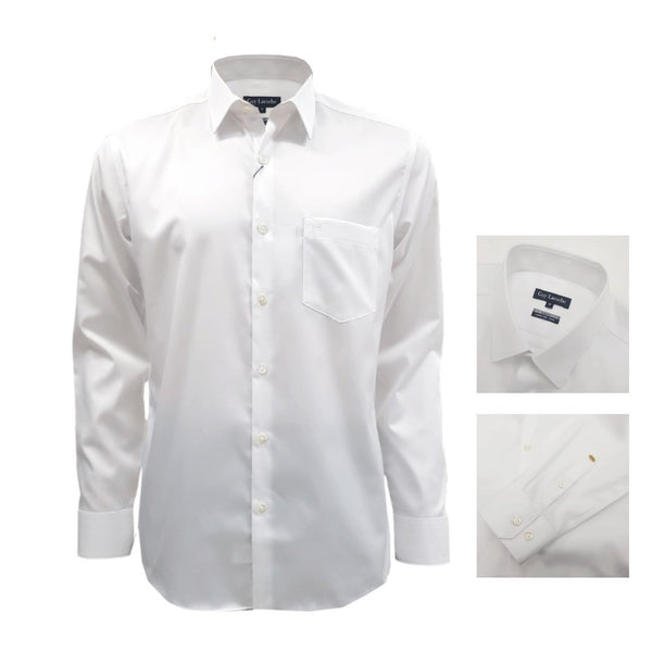 Guy Laroche เสื้อเชิ้ตแขนยาว เนื้อผ้า 100% Cotton รุ่น PRESTIGE SHIRT ทรง SLIM FIT (BAP6270A5WH) 