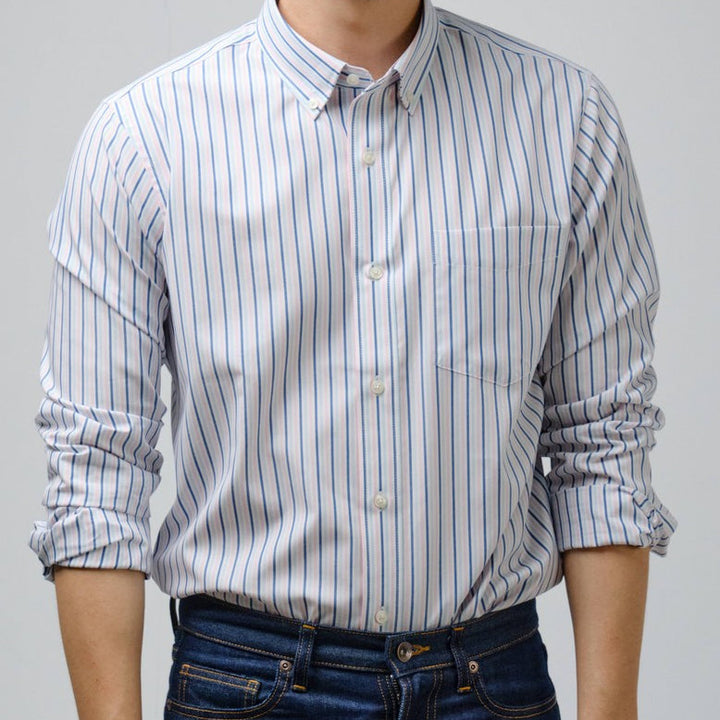 era-won Premium Quality เสื้อเชิ้ต คอปก Dress shirt  แขนยาว สี RB ICCSHOPPING