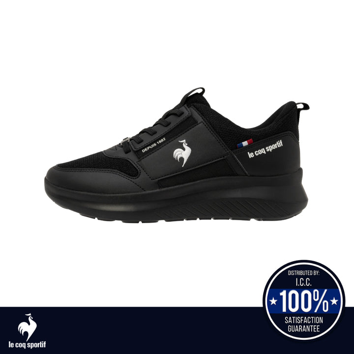 le coq sportif รองเท้าผู้หญิง รุ่น  LCS MARNE สีดำ (รองเท้าผ้าใบ, แฟชั่น, ผูกเชือก, ผ้าใบผู้หญิง) ICCSHOPPING