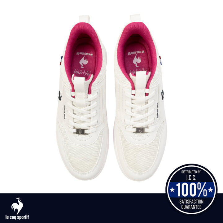 le coq sportif รองเท้าผู้หญิง รุ่น  LCS MARNE สีขาว (รองเท้าผ้าใบ, แฟชั่น, ผูกเชือก, ผ้าใบผู้หญิง) ICCSHOPPING