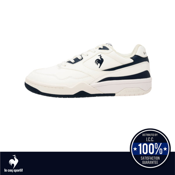 le coq sportif รองเท้าชาย-หญิง รุ่น LCS T 1100 สีขาว-กรม (รองเท้าผ้าใบ, แฟชั่น, แบบผูกเชือก, Unisex) Le Coq Sportif