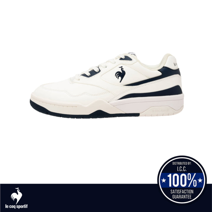 le coq sportif รองเท้าชาย-หญิง รุ่น LCS T 1100 สีขาว-กรม (รองเท้าผ้าใบ, แฟชั่น, แบบผูกเชือก, Unisex) Le Coq Sportif