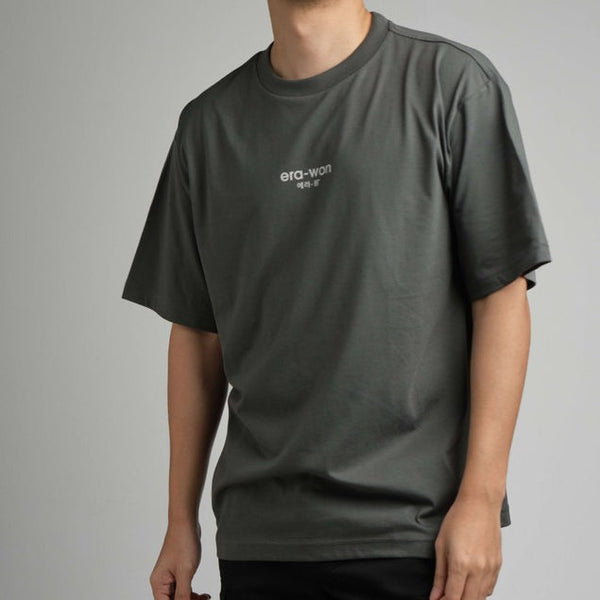 era-won เสื้อ T-Shirt Oversize Screen สี เทาสกรีนเทา era-won